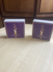 2 Wooden First Communion Plaque Info On The Back Perfect Decor Pieces Reminder - Picture 1 of 7