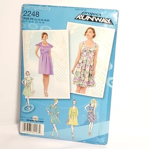 VESTIDO SIMPLICITY MISSES Hasta la Rodilla 2248 Proyecto Pasarela Costura Patrón SIN CORTAR - Imagen 1 de 9