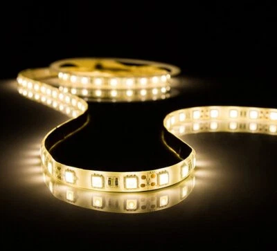 LED Band Strip 5 Meter Streifen Leiste SMD 5050 warmweiß mit Netzteil, ERWEITBAR - Bild 1 von 4