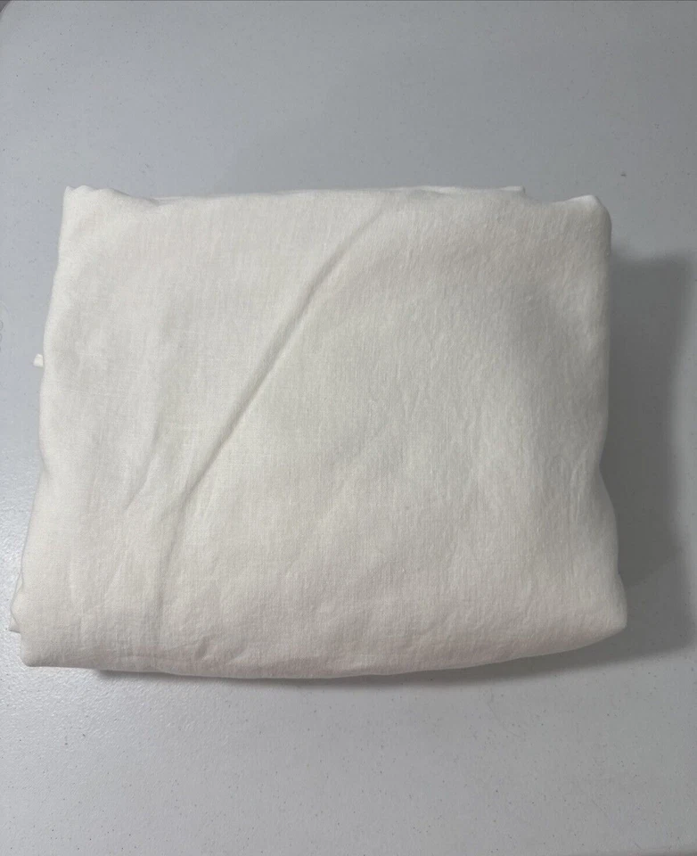 West Elm Duvet Cover 92 X 88 Linen Full Queen European Natural - Image 1 of 4