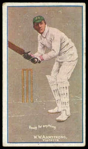Sniders & Abrahams - 'Cricketers in Action' (c1906) - W.W. Armstrong (Victoria) - Picture 1 of 2