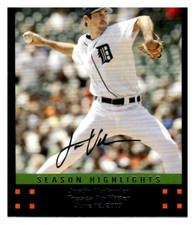 2007 Topps Updates & Highlights #UH212 Justin Verlander Near mint or better