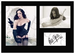 A3 Size Card Mount Signed 3 Pictures EVA GREEN  Very Very Sexy pictures