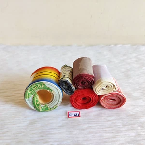 1940s Vintage Kishor Advertising Multi Color Ribbon Unused Collectible 6Pc CL131 - Imagen 1 de 10