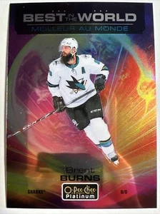 2020-21 O-Pee-Chee Platinum Best In The World BRENT BURNS #BW-8 Hockey Card - Picture 1 of 2