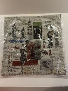 1 Decorative Pillow Cover Modern London United Kingdom Theme 20x20 - Picture 1 of 10