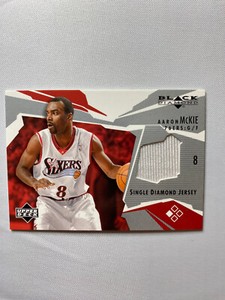 Aaron McKie 2003-04 Upper Deck Black Diamond Jersey Game Used Relic 76ers