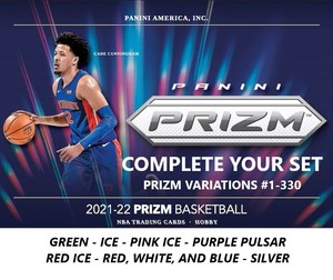 2021-22 Panini Prizm Basketball COMPLETE YOUR SET *Prizm Variations #1-330