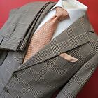 Alexander Morris Bespoke Plaid 2-Piece Suit 42 R Savile Row Oxford St James St