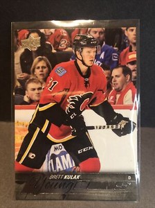 2015-16 BRETT KULAK UPPER DECK SERIES 1 YOUNG GUNS SP ROOKIE RC #248 FLAMES
