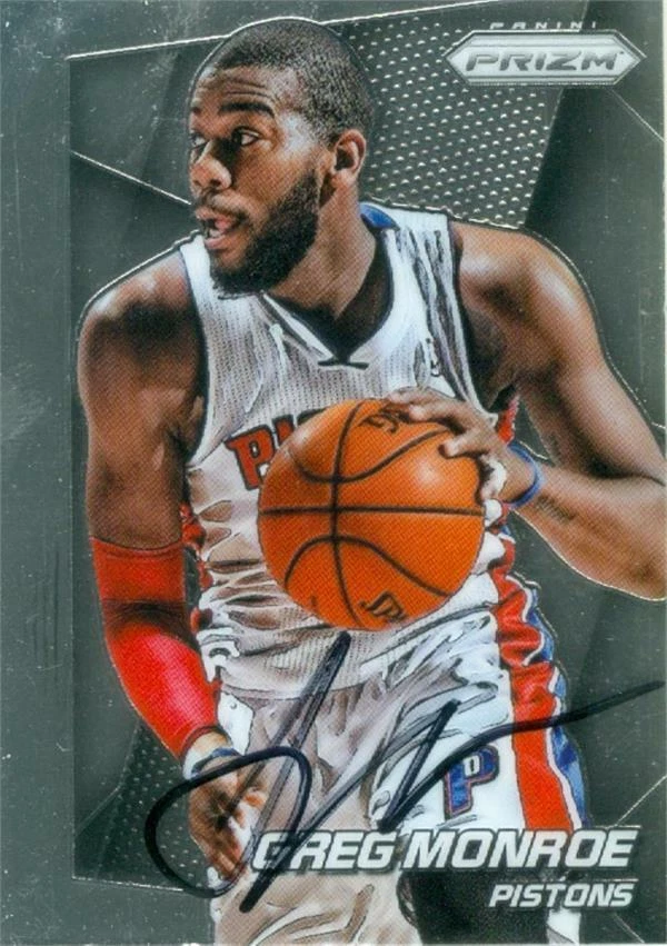 Greg Monroe autographed Basketball Card (Detroit Pistons) 2014 Panini Prizm #103 - Image 1 of 1