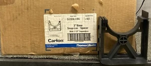 QTY 2 CARLON S288LHN Non-Metallic Duct Spacer, 3" x 1-1/2" Styrene Base - Picture 1 of 3