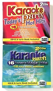 KARAOKE PARTY - 2 Audio CD SEALED LOT Justin Timberlake Beyonce Pink Full Vocal - Picture 1 of 6