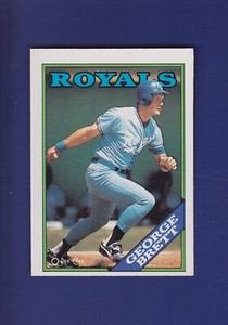 George Brett HOF 1988 O-Pee-Chee OPC Baseball #312 (MINT)(OC) Kansas City Royals