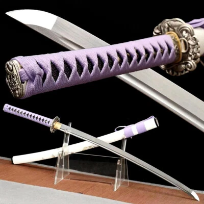 全 Tang Katana Tiger Saya Sharp 1095 高碳钢日本武士剑 — 第 1/4 张图片