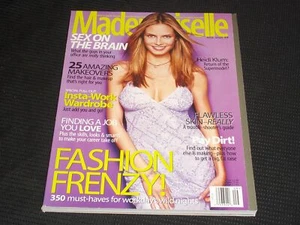 1999 SEPTEMBER MADEMOISELLE MAGAZINE - HEIDI KLUM COVER - FASHION MODELS - L7811 - Picture 1 of 2