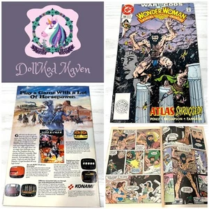 DollMod Maven🦄 Wonder Woman Comic SEPT 1991 #58 Atlas Shrugged! Vintage Lot - Picture 1 of 6