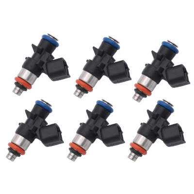Juego de 6 inyectores de combustible 4627794AA para Jeep Cherokee 3,2 L V6 2014-2017 Foto 1 de 4