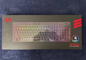**USED** Redragon K618 Horus Wireless RGB Mechanical Keyboard, Blue Switches - Picture 1 of 8