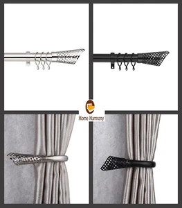 Taschenlampe 25-28 mm Teleskop ausziehbar Gardinenstange Set Halterlose vorhanden - Bild 1 von 7