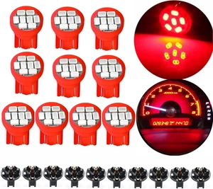 10Pack T10 194 168 LED Light Bulb 158 161 2825 Instrument Panel Gauge Cluster Da - Picture 1 of 12