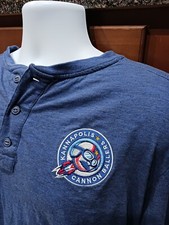 Kannapolis Cannon Ballers Blue MiLB Longsleeve Shirt Mens Xl
