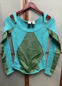 Top Armani Exchange Vintage Años 90 Y2K Tirantes Hombro Frío Tejido Talla S - Imagen 1 de 5