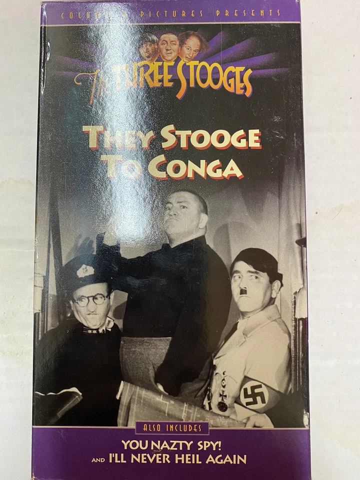 The Three Stooges - They Stooge to Conga (VHS, 1994) - Image 1 of 1