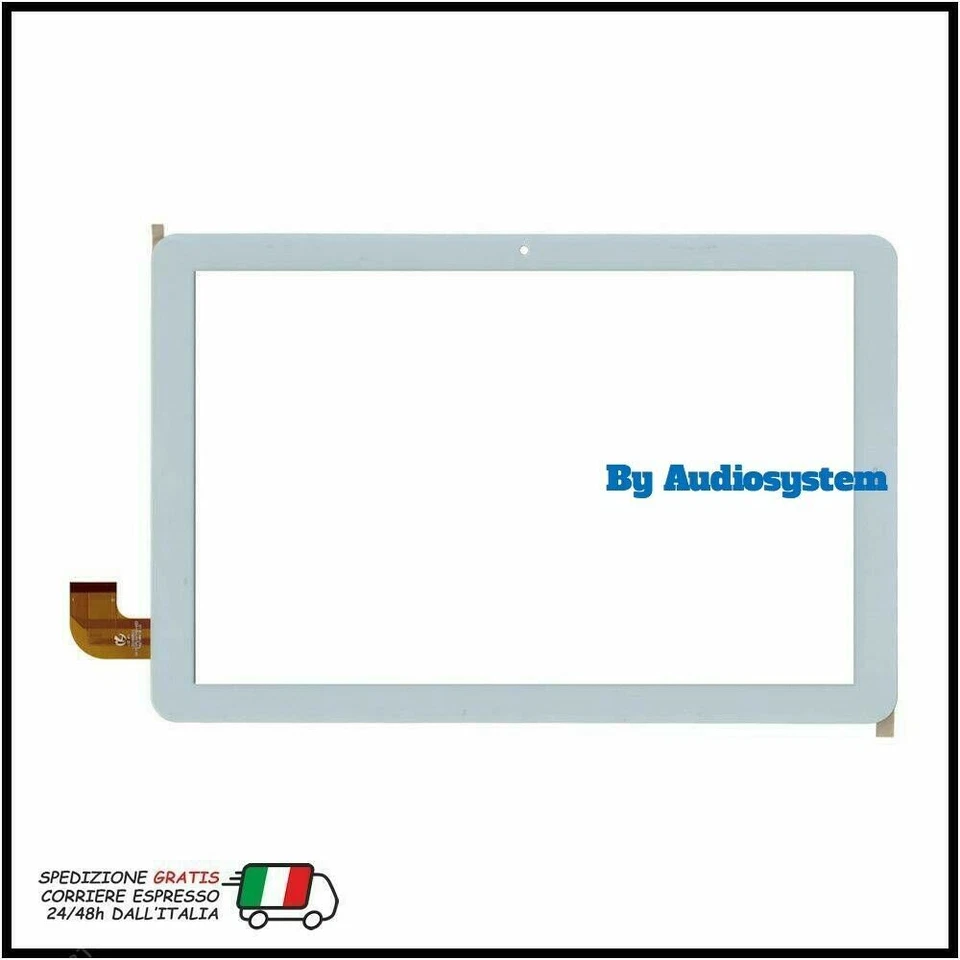 VETRO TOUCH SCREEN ORIGINALE MEDIACOM per IYO 10 M-SP1DY M-SP1DY4G BIANCO - Immagine 1 di 1