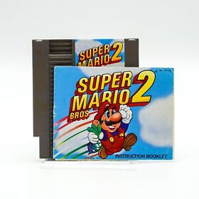 Nintendo NES Super Mario Bros. 2 Video Game Cartridge & Manual Only 1988 Tested