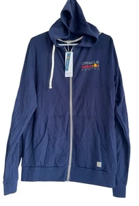 Giacca con cappuccio zip intera Red Bull Racing Oracle F1 Marine Layer uomo nuova con etichette taglia M - Foto 1 di 8