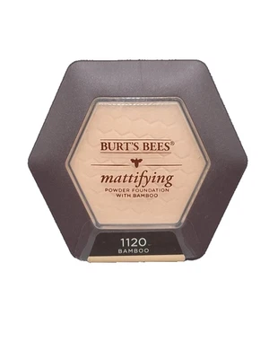 1 Burt's Bees 100% Natural Origin Mattifying Powder Foundation 1120 Bamboo - Image 1 of 2