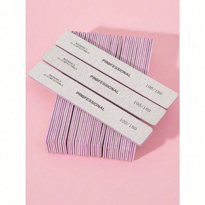 Двухсторонняя пилочка для ногтей для маникюра No100 No180 зернистость Pro Emery Boards Files Toe упаковка 6 шт. - Изображение 1 из 4