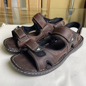 Nuovi sandali Dunham S300BR da uomo in pelle marrone per sport all'aperto taglia USA 12 - nuovi con scatola - Foto 1 di 12