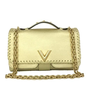 Louis Vuitton Very Leather 2WAY Chain Shoulder Bag Gold/6BF2307 - Imagen 1 de 12