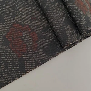 Tessuto seta kimono Oshima Tsumugi tinto fango Brook #A 14x41 marrone mai usato OV31 - Foto 1 di 6