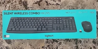 Logitech MK295 Wireless Mouse & Keyboard Combo SilentTouch Graphite w/ Dongle - Image 1 of 4