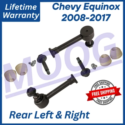 Par de eslabones de barra estabilizadora trasera MOOG OEM para Chevy Equinox 2008-2017 garantía de por vida Foto 1 de 4