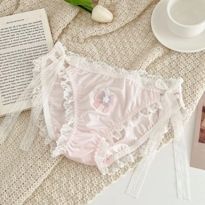 Mujeres Lolita Bragas Arco Lindo Sexy Cintura Baja Calzoncillos Kawaii Ropa Interior Japonesa  Foto 1 de 4