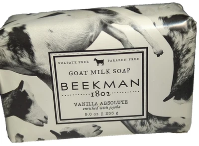BEEKMAN GOAT MILK SOAP BAR   1802 PURE   - VANILLA  Absolute (Full Size 9 oz) - Image 1 of 4
