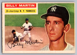 1956 TOPPS #181 BILLY MARTIN YANKEES - Picture 1 of 3