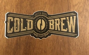 Dutch Bros Sticker - Cold Brew Black & Gold - Bild 1 von 2