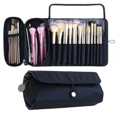 Large-Capacity Makeup Brush Organizer with Multiple Compartments and Brush Holde - Image 1 of 4