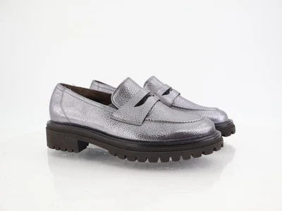 Mocasín Wellesley Paul Green para mujer talla 4,5 UK 7 EE. UU. cuero púrpura orejetas metálicas Foto 1 de 4