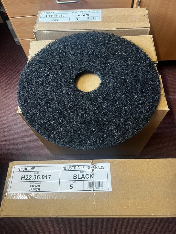Floor Polisher Pads 17" Black- New (5 pack) - Image 1 of 1