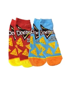 NEW adult novelty ankle socks one size 2 pairs chips doritos - Picture 1 of 1