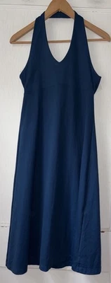 Patagonia Sz M Blue Outdoors Hiking Athleisure Morning Glory Halter Dress - Image 1 of 4