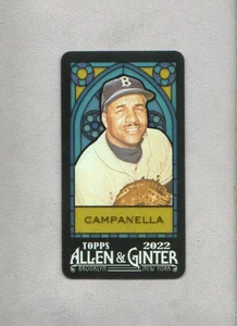 2022 Allen & Ginter Baseball Mini Buntglas #396 Roy Campanella - Bild 1 von 2