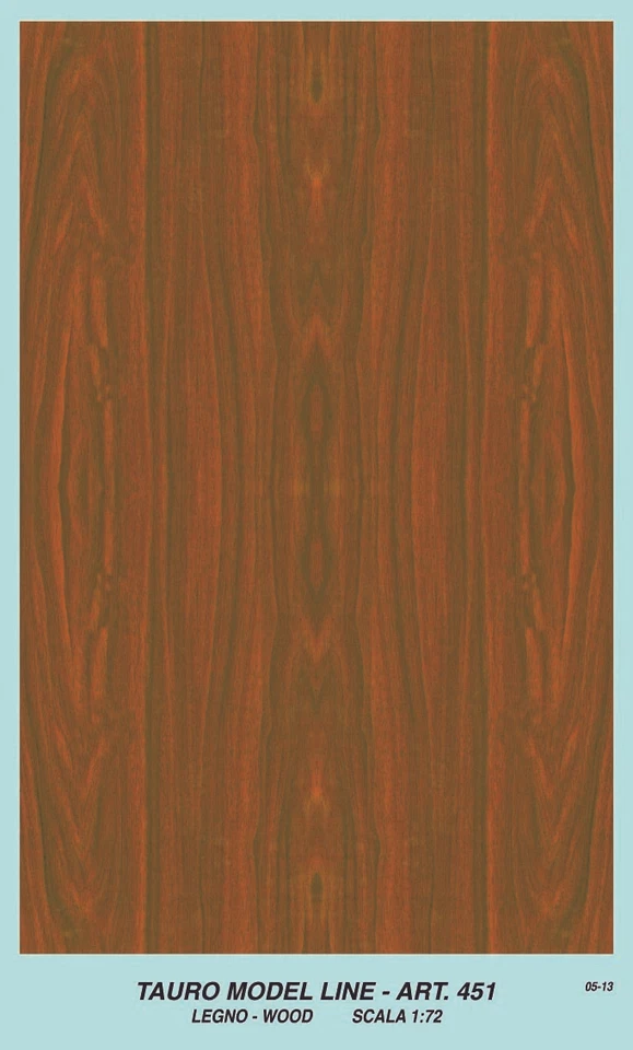 TM451 TAURO MODEL LINE DECAL FOGLIO TIPO LEGNO SCURO 1/72 - Immagine 1 di 1