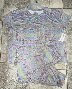NWT JoySpun Gray Heather Shirt Pant Pajama Lounge Set Size XL 16-18 - Picture 1 of 12